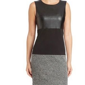 Calvin Klein Women's Mixed Media Sleeveles…